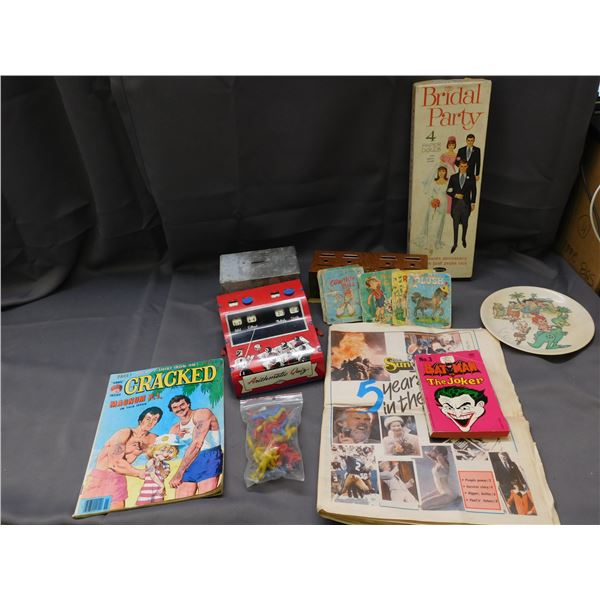 Lot of Assorted Toys & Comics, Bridal Party, Batman vs The Joker, Flintstones, Etc