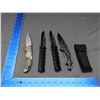 Image 1 : Lot of 4 Buck 286 Hunting Knife & Tac Force Knife, Etc