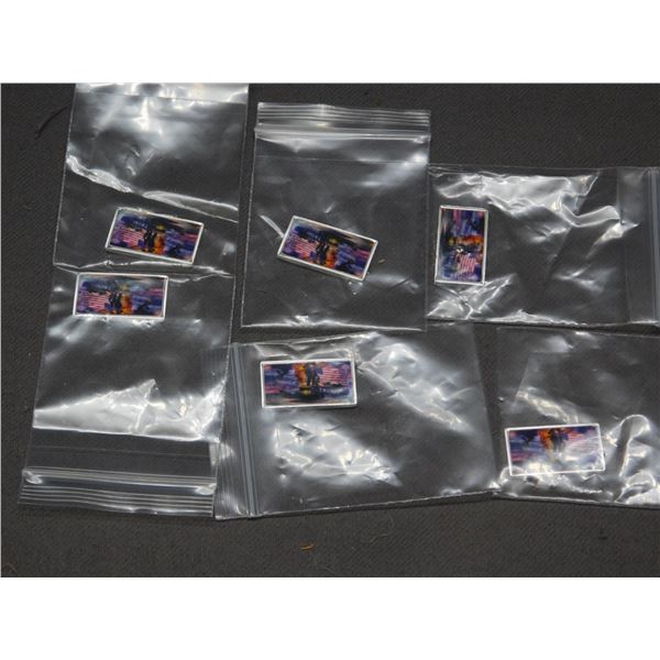 Lot of 6 1/10th oz Silver Bars Trump