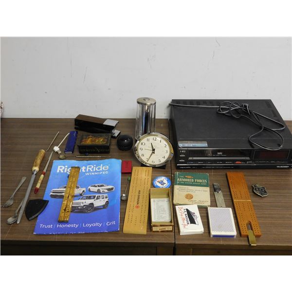 END OF THE RUN Realistic VCR, Nut Picks, Crib Boards, Clock, Etc