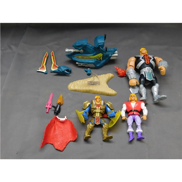 4pcs Modern Masters of The Universe He-Man Figures / Accessories