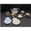 Image 1 : Lot of 10pcs Royal Albert Fine Bone China England 2 Tea Cup Saucer Pairs, 1 Tea Pot (no lid) Etc