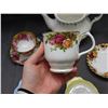 Image 6 : Lot of 10pcs Royal Albert Fine Bone China England 2 Tea Cup Saucer Pairs, 1 Tea Pot (no lid) Etc