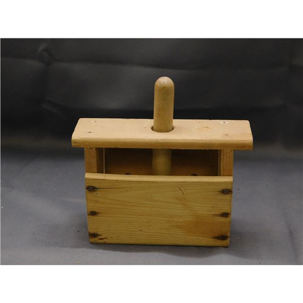 Vintage Antique Wooden Butter Mold / Press