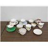 Image 1 : 14pcs 3 Tea Cups & Saucers, 2 Cream & Sugar Sets, Paragon, Foley, Misc Tea Cups Fine Bone China, Etc