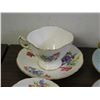 Image 3 : 14pcs 3 Tea Cups & Saucers, 2 Cream & Sugar Sets, Paragon, Foley, Misc Tea Cups Fine Bone China, Etc