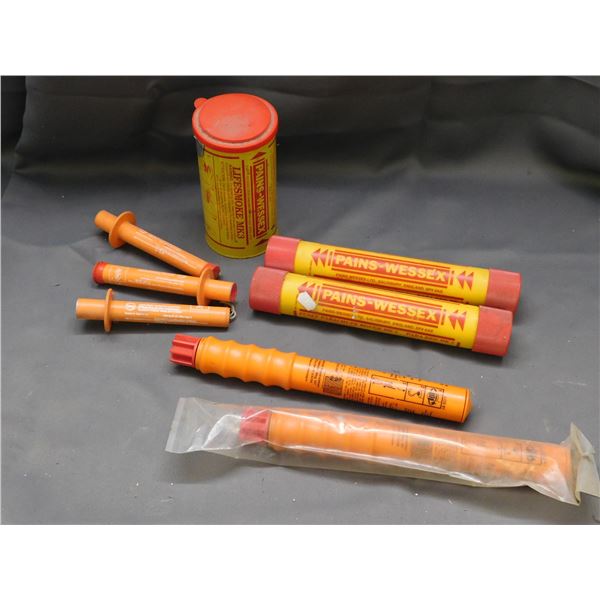 Lot of Vintage Emergency Flares