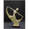 Image 1 : Dancing Woman Statue Artist Signed Resin *neck repaired*