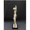 Image 2 : Dancing Woman Statue Artist Signed Resin *neck repaired*