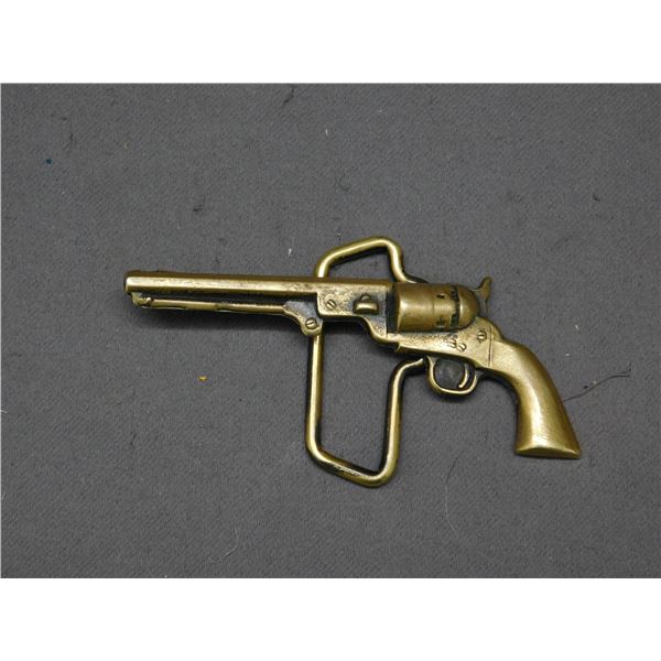 BTS Solid Brass Special Edition Belt Buckle Blackpowder Revolver Civil War 1978