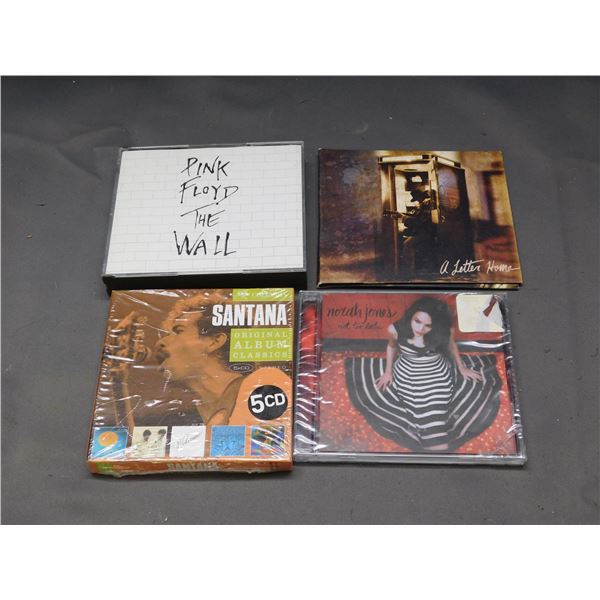 Lot of 4 CDs Pink Floyd, Neil Young, Santana (sealed) , Norah Jones (sealed)