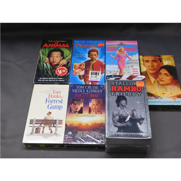 Lot of 7 SEALED VHS Tapes Legally Blonde 2, Pinocchio, The Animal, Forrest Gump