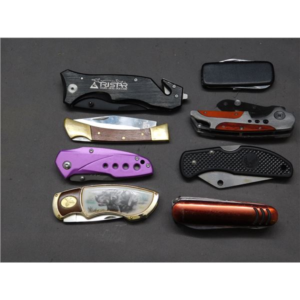 Lot of 8 Pocket Knives & Swiss Army Knives