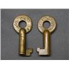 Image 1 : Lot of 2 CNR Canadian National Railway Skeleton Barrel Keys