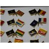 Image 5 : NATO Country Flags Gold Tone Lapel Pin Set 20pcs