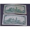 Image 2 : Lot of 2 Canadian 1 Dollar Bills Serial Number Marking / Date Marking