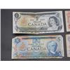 Image 2 : Lot of 5 Vintage Canadian Paper Money $1, $2, $5, $10, $20 1970s