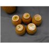 Image 8 : Magyarszombatfa Corn Pattern Wine / Pitcher set 5 Cups Hungarian Pottery