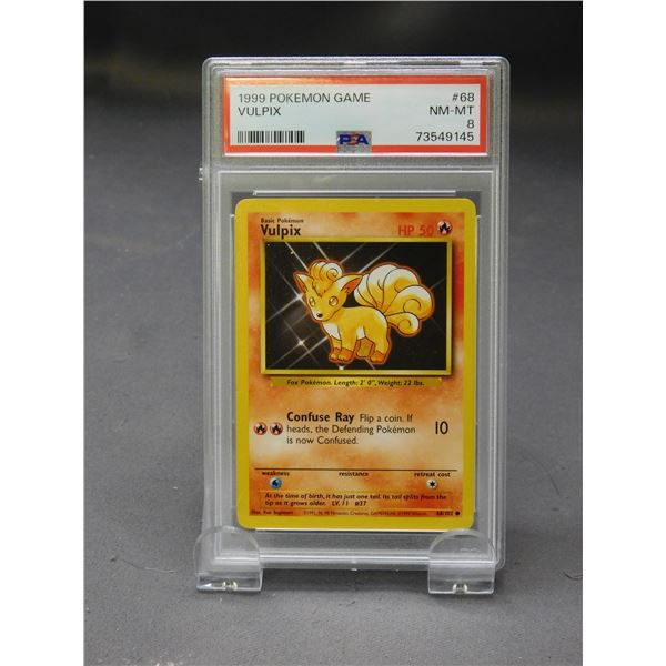 1999 Pokemon Game Vulpix #68 NM-MT 8 PSA Graded Card