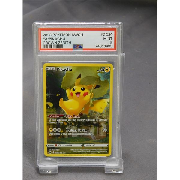 2023 Pokemon SWSH FA/Pikachu Crown Zenith GG30 MINT 9 PSA Graded Card