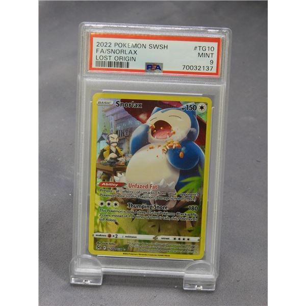 2022 Pokemon SWSH FA/Snorlax Lost Origin TG10 MINT 9