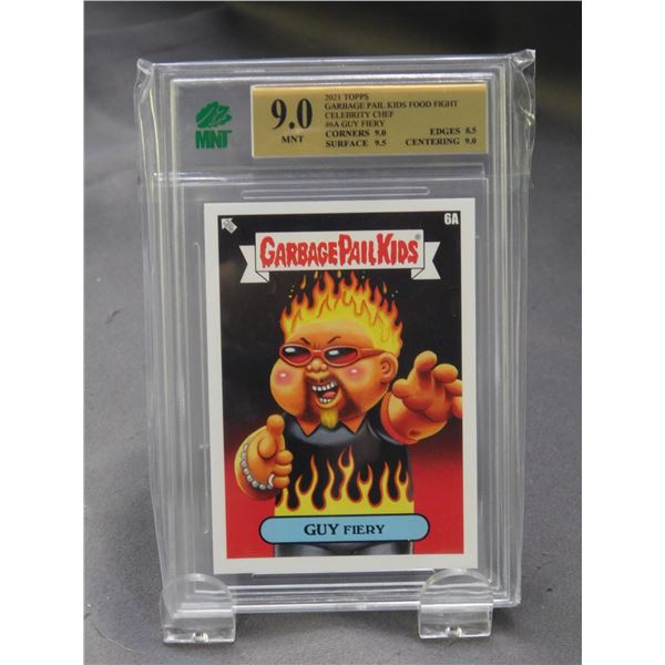 2021 Topps Garbage Pail Kids Food Fight Celebrity Chef #6A Guy Fiery 9.0 MTN Graded Card MNT