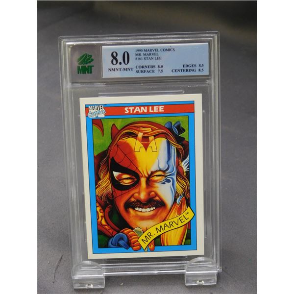 1990 Marvel Comics Mr. Marvel #161 Stan Lee 8.0 MNT Graded Card