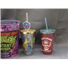 Image 2 : Lot of 4 The Legend of Zelda, Rick and Morty, Star Wars Move Theatre Cups / Travel Mugs w Straw TMNT