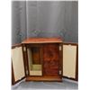 Image 2 : Large Upright Jewelry Box with Mirror Front Doors, 4 Drawers, 1 Necklace Hanger Inside