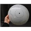 Image 2 : Glass Ceiling Fixture Shade Round with White Detail
