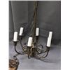 Image 2 : Candelabra Ceiling Fixture 6-Light Bronzee