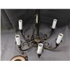 Image 4 : Candelabra Ceiling Fixture 6-Light Bronzee