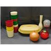 Image 1 : Tupperware Storage Container, 13 Plastic Cups, Onion & Tomato Storage, Vase, Shaker