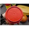 Image 4 : Tupperware Storage Container, 13 Plastic Cups, Onion & Tomato Storage, Vase, Shaker