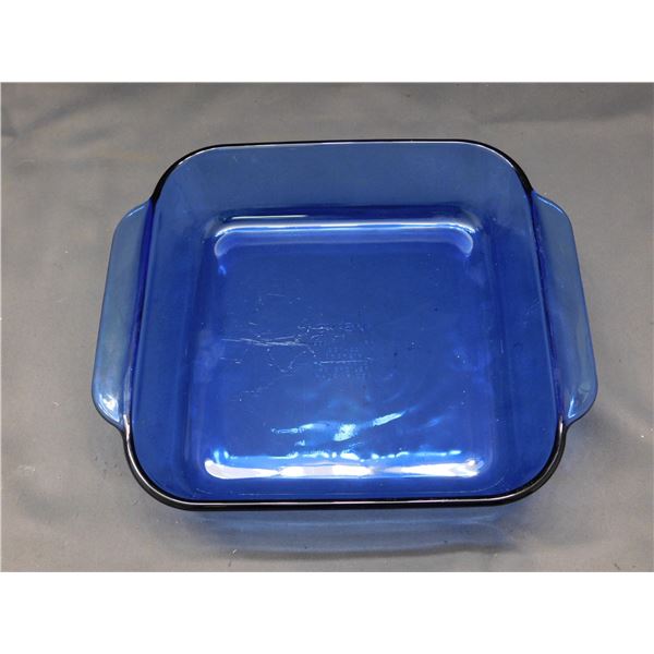 pyrex Cobalt Blue Glass 8x8 2 qrt 222-R Baking Dish