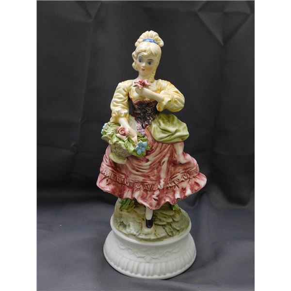 Capodimonte Porcelain Female Figurine 16" - brilliant colours