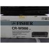 Image 4 : Fisher CR-W986 Double Auto Reverse Stereo Cassette Deck w Box