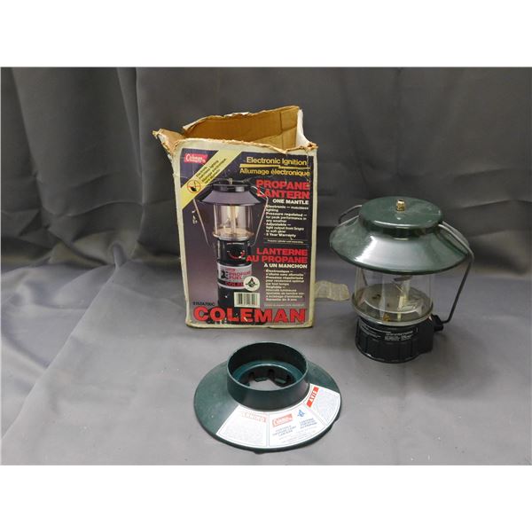 Coleman Propane Lantern On Mantle Electronic Ignition C-77