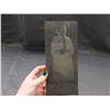 Image 2 : 2pc Vintage Antique Wood Block Negative Photo Print of Old Woman & Framed Photo of Woman