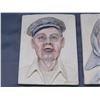 Image 3 : 4 Piece Set of  Artist Signed Original 3D Pottery Sculpted Faces Wall Plaques Artwork