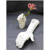 Image 1 : Pair of Pottery Studio Hand Sculptures / Artwork Handmade OOAK