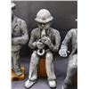 Image 3 : 3 Musicians Original Artist Piece Pottery Clay Sculptures Hand Made OOAK