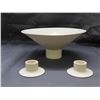 Image 2 : Great Canadian Design Works Vancouver Cream Colour Large Dish & 2 Candle Holders