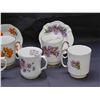 Image 2 : 9pcs Fine Bone China England Coffee Cups & Saucers 2 Pairs, Rest Single Mugs