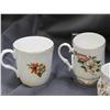 Image 4 : 9pcs Fine Bone China England Coffee Cups & Saucers 2 Pairs, Rest Single Mugs