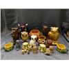 Image 1 : Lot of Assorted Owl Figurines, Planters, Cream & Sugar, Ceramic & Polystone