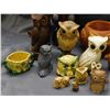 Image 2 : Lot of Assorted Owl Figurines, Planters, Cream & Sugar, Ceramic & Polystone