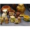 Image 3 : Lot of Assorted Owl Figurines, Planters, Cream & Sugar, Ceramic & Polystone
