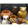 Image 5 : Lot of Assorted Owl Figurines, Planters, Cream & Sugar, Ceramic & Polystone
