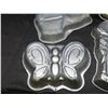Image 5 : Lot of 5 Cake Pan Molds Assorted Power Rangers, Butterfly, Dog, Angel, Girl 90s 2000s